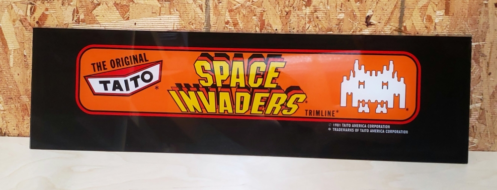 Space Invaders Taito Trimline Marquee